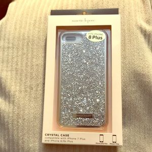 Nanette Lepore Crystal phone case Silver